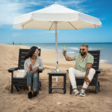 YEFU®︎ Folding Adirondack Chairs with Arc Back & Cup Holder