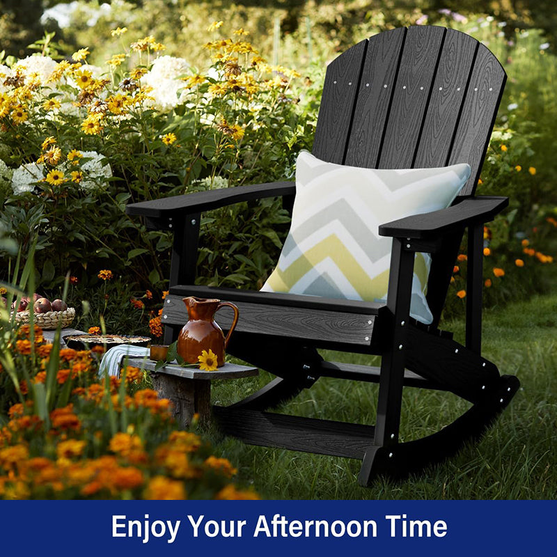YEFU Adirondack rocking chair is a cleverly conceived piece of the designer. 