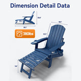 YEFU®︎ Outdoor Chair with Footrest