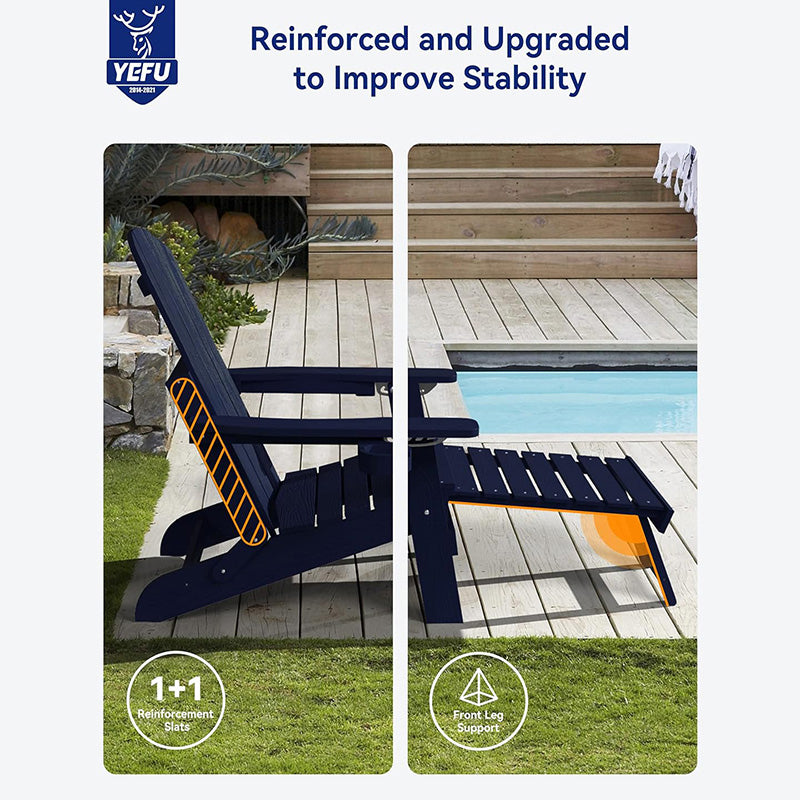 YEFU®︎ Folding Patio Chair with Cup Holders