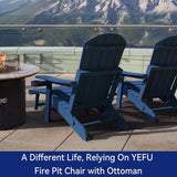 YEFU®︎ Outdoor Chair with Footrest