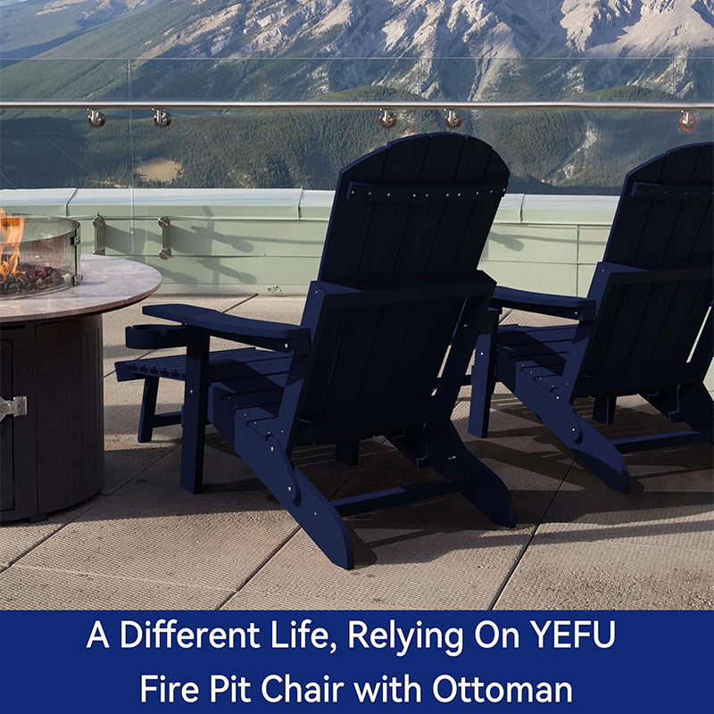 YEFU®︎ Folding Patio Chair with Cup Holders