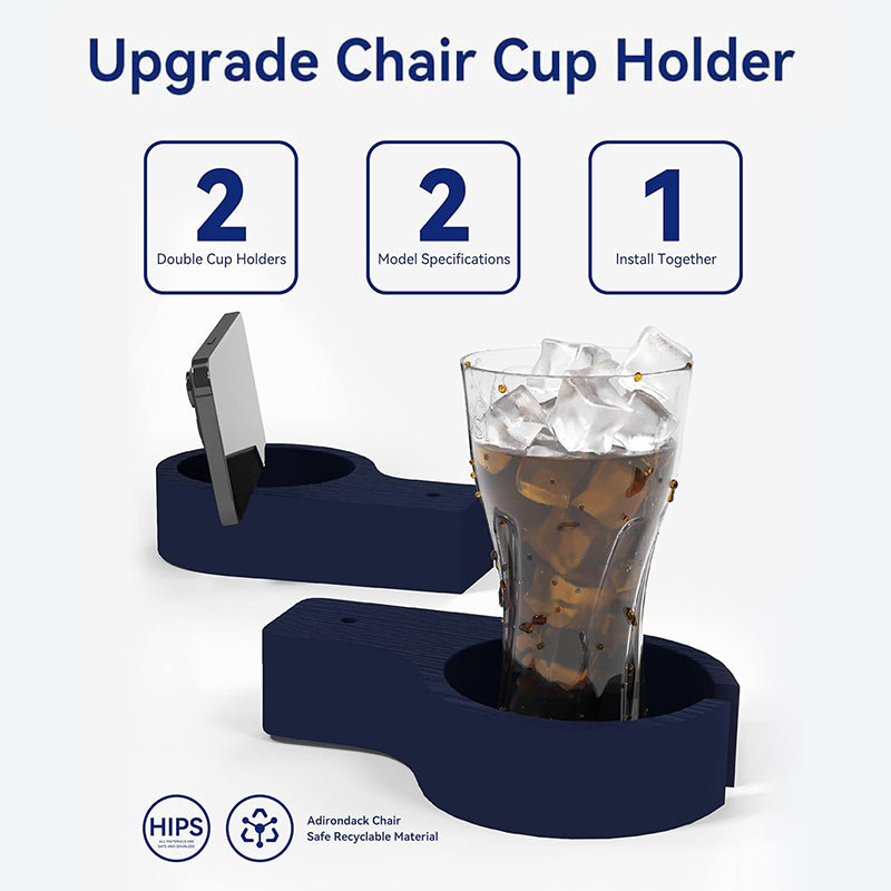 YEFU®︎ Folding Patio Chair with Cup Holders