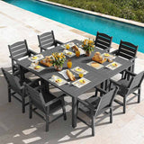 YEFU® Modern Square Patio Table and Chairs Set