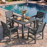 YEFU® Modern Square Patio Table and Chairs Set