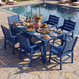 YEFU® Modern Square Patio Table and Chairs Set
