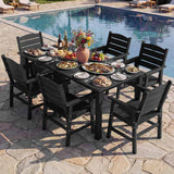 YEFU® Modern Square Patio Table and Chairs Set