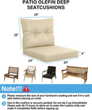 YEFU®︎ Waterproof Patio Chair Cushions 24x24 Inch