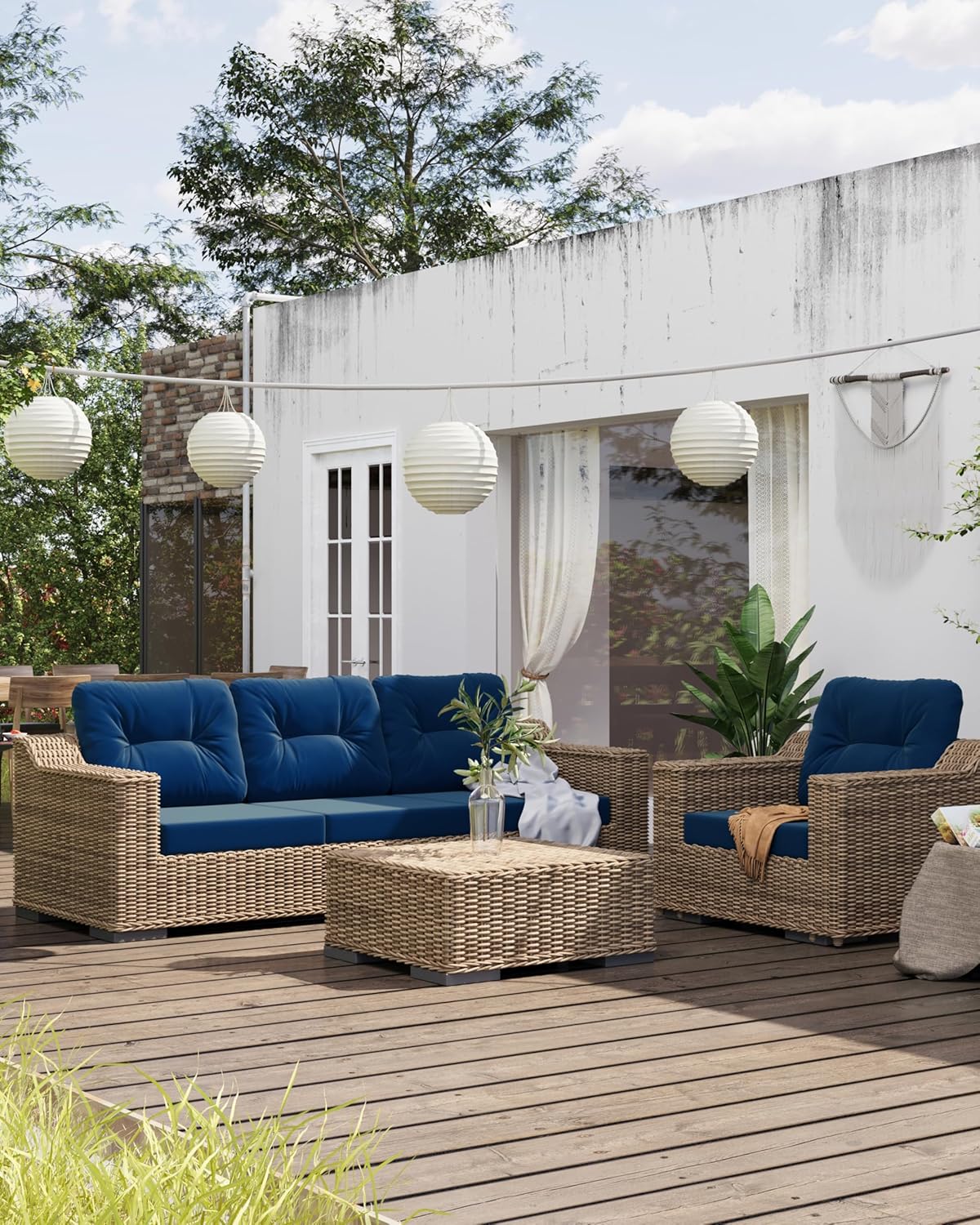 YEFU®︎ All-Weather Waterproof Patio Cushion Set
