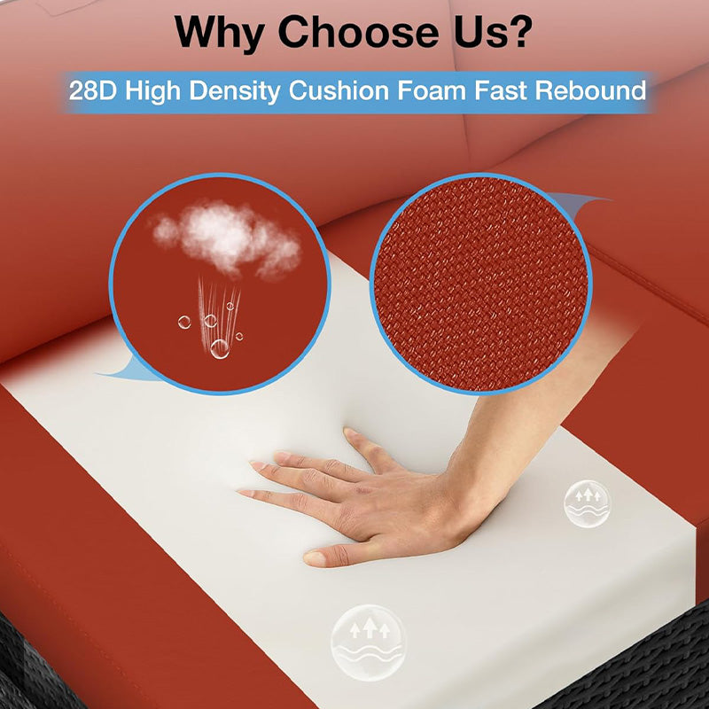YEFU®︎ Fade-Resistant Outdoor Sofa Cushion Set