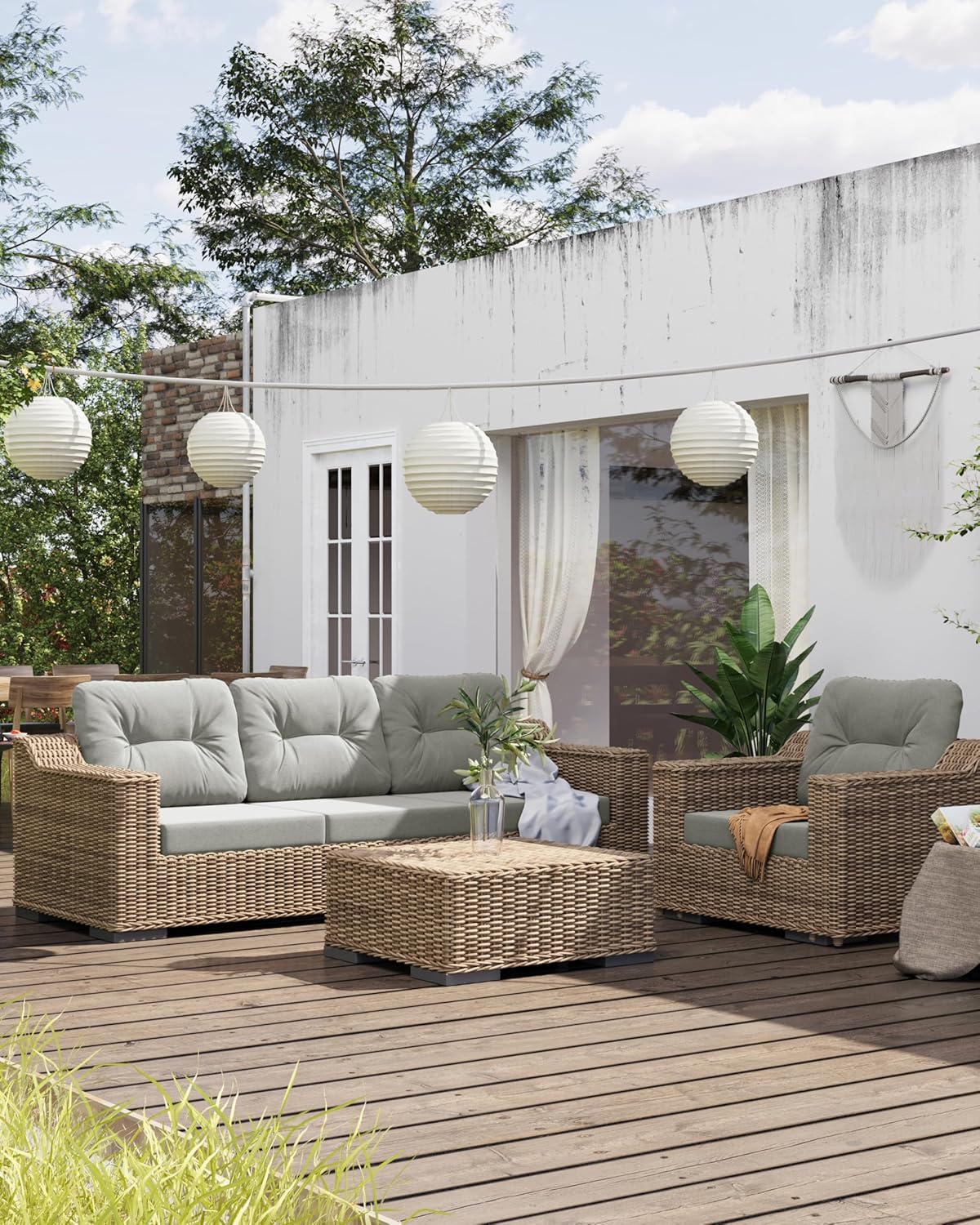 YEFU®︎ Deep Seat Patio Cushions for Sofa Couch
