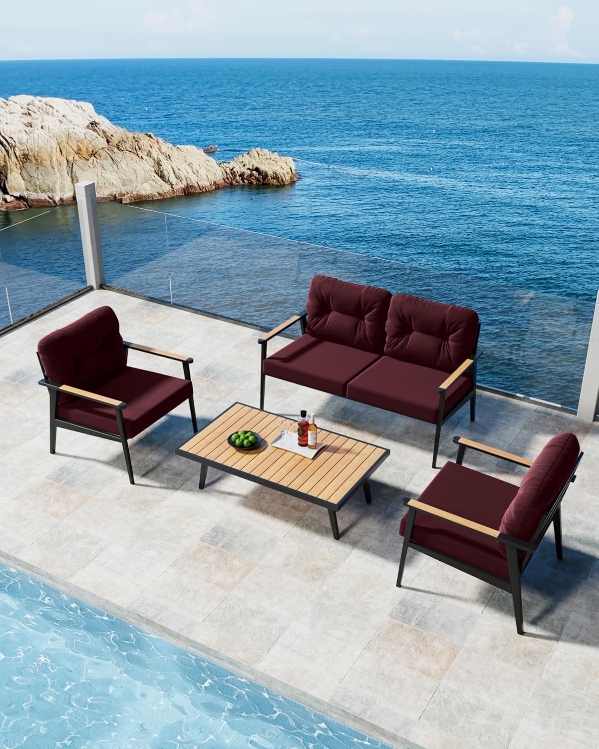 YEFU®︎ Durable Outdoor Cushions for Patio Seating