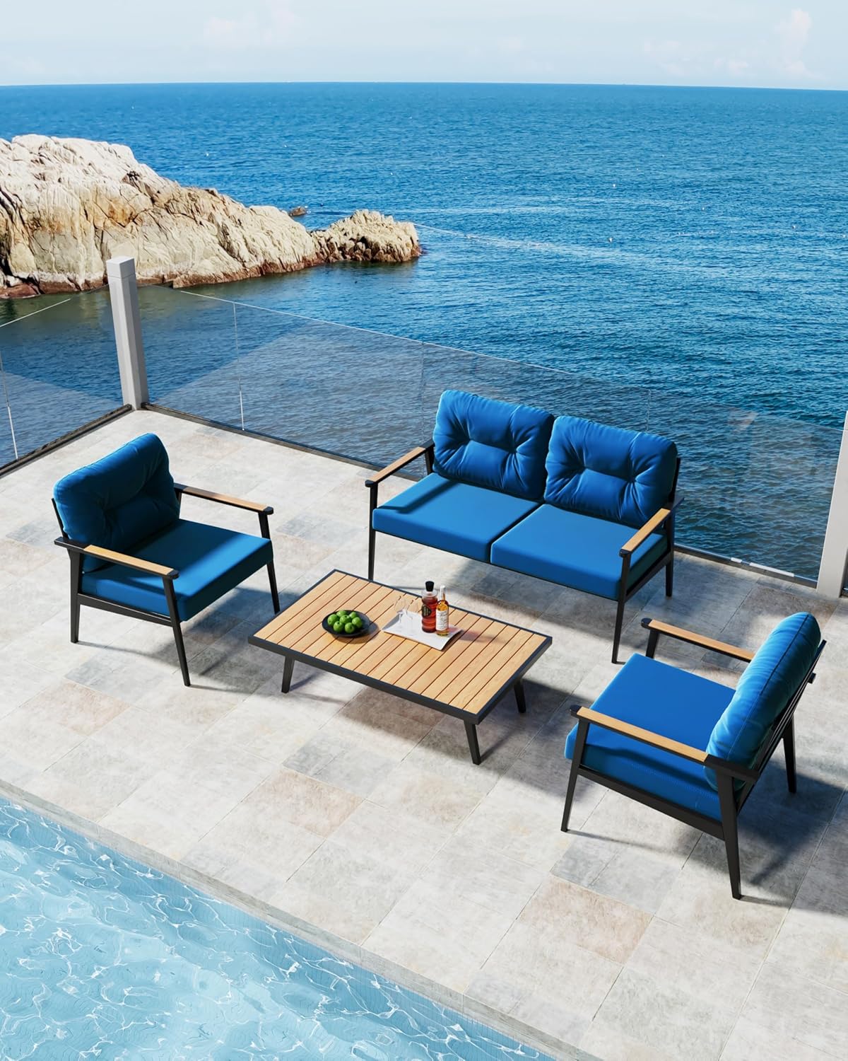 YEFU®︎ Outdoor Chair Cushions with Straps