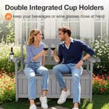 YEFU®︎ Outdoor Storage Bench – Weatherproof & Durable