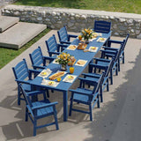 YEFU® HIPS Long Patio Dining Table Set