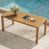 YEFU® HIPS Long Patio Dining Table Set