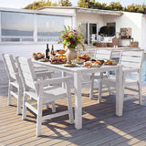 YEFU® HIPS Long Patio Dining Table Set