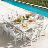 YEFU® HIPS Long Patio Dining Table Set