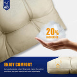 Material: We use waterproof, stain resistant and fade resistant outdoor polyester olefin fabric, which is 20% thicker than the market Adirondack chair cushion, with good resilience and is not easy to deform, and resistant to shrinking and wrinkling.