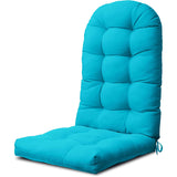 A bright teal YEFU chair cushion designed for high-back chairs


