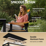 Heavy-duty screw connection detail – YEFU Black Patio Chair