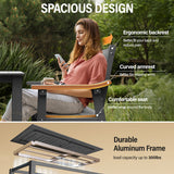 Sturdy hardware connection of YEFU Gray Patio Dining Chair