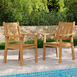 Ergonomic chair back design of YEFU Outdoor Dining Set – durable and comfortable seating